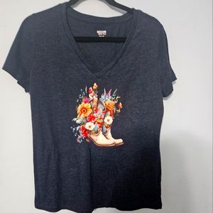 Women's T-shirt: Cowboy boots
